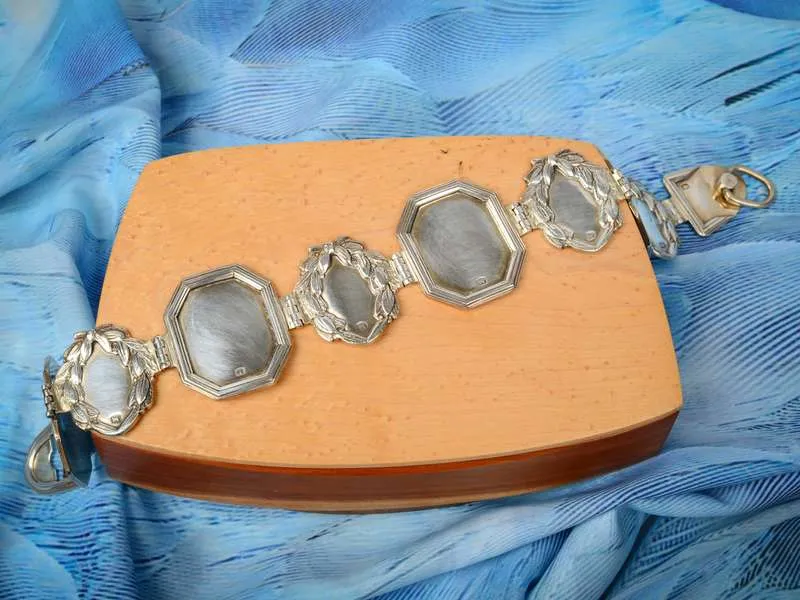 Regal Canine - Solid Sterling Silver Antique Dog Collar