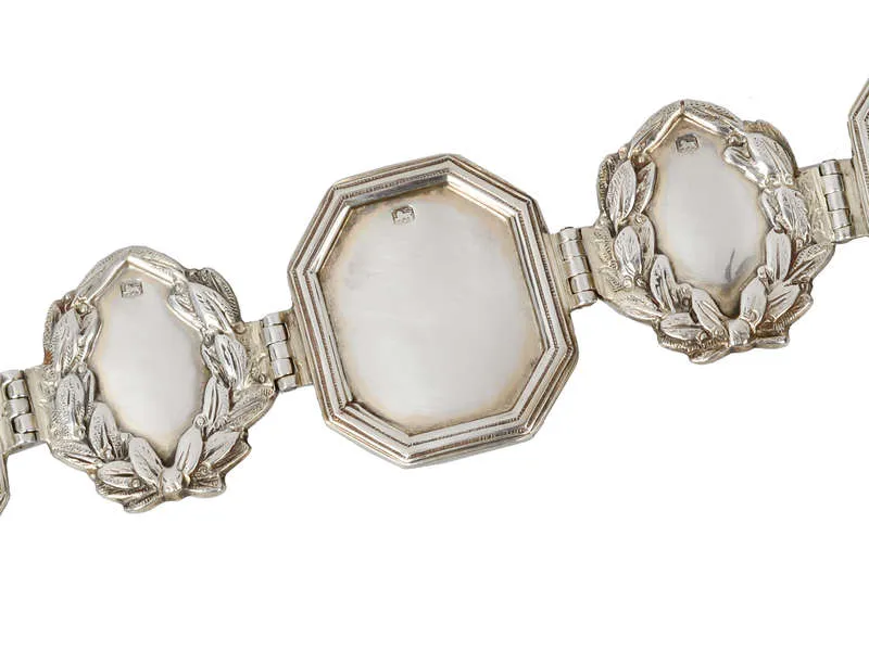 Regal Canine - Solid Sterling Silver Antique Dog Collar