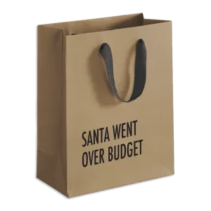 Santa Budget Christmas Gift Bag