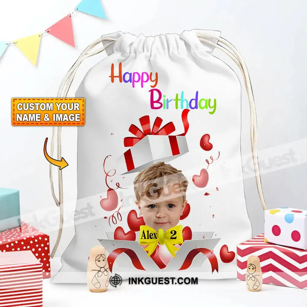 Surprise Box Happy Birthday Bag Personalized Christmas String Bag