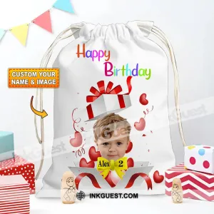 Surprise Box Happy Birthday Bag Personalized Christmas String Bag