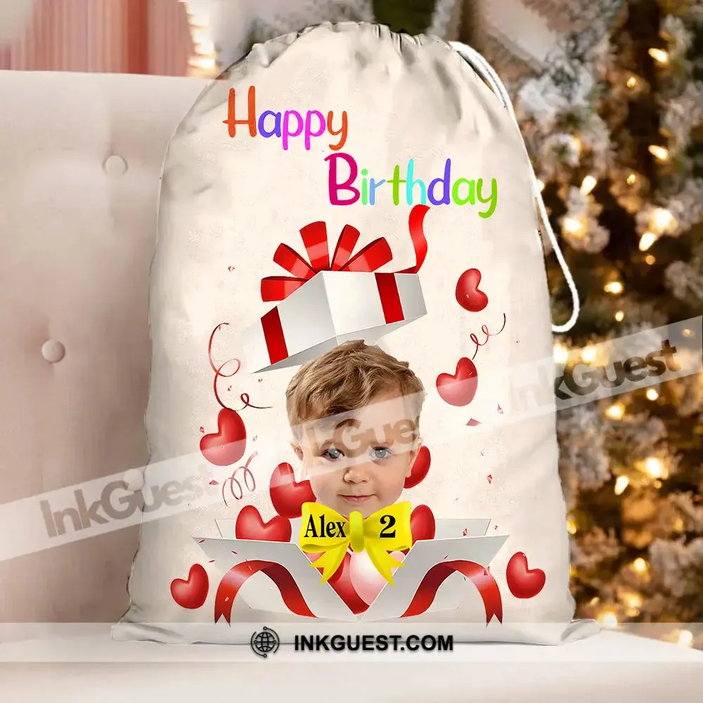 Surprise Box Happy Birthday Bag Personalized Christmas String Bag