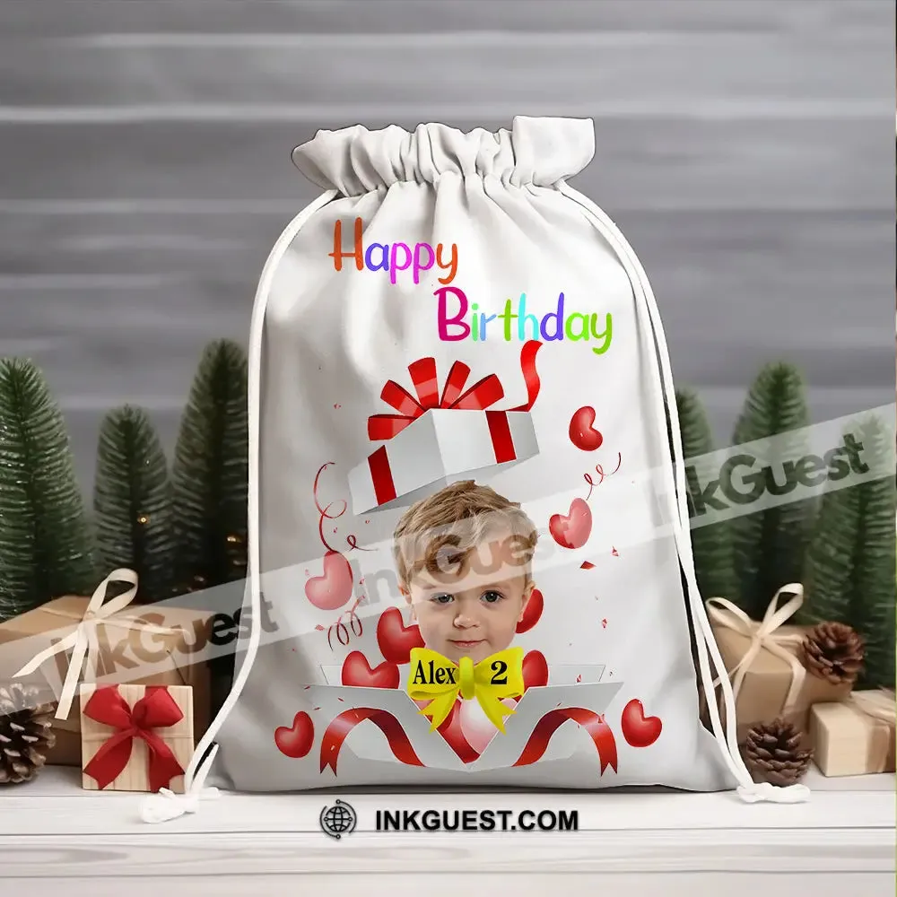 Surprise Box Happy Birthday Bag Personalized Christmas String Bag