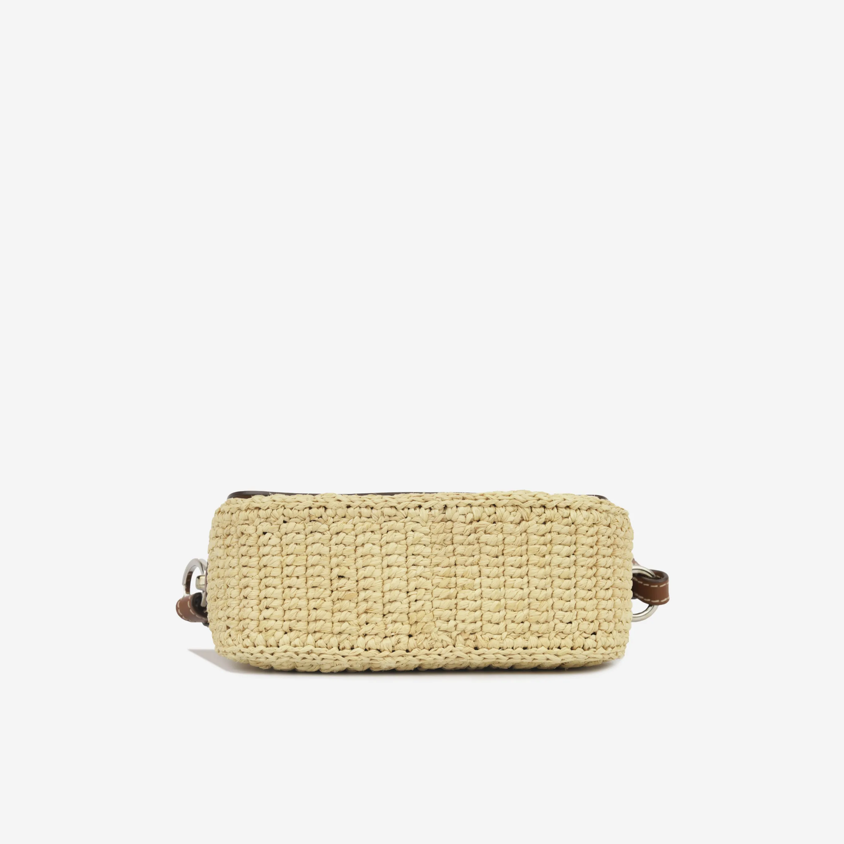 Triangle Logo Plaque Flap - Raffia