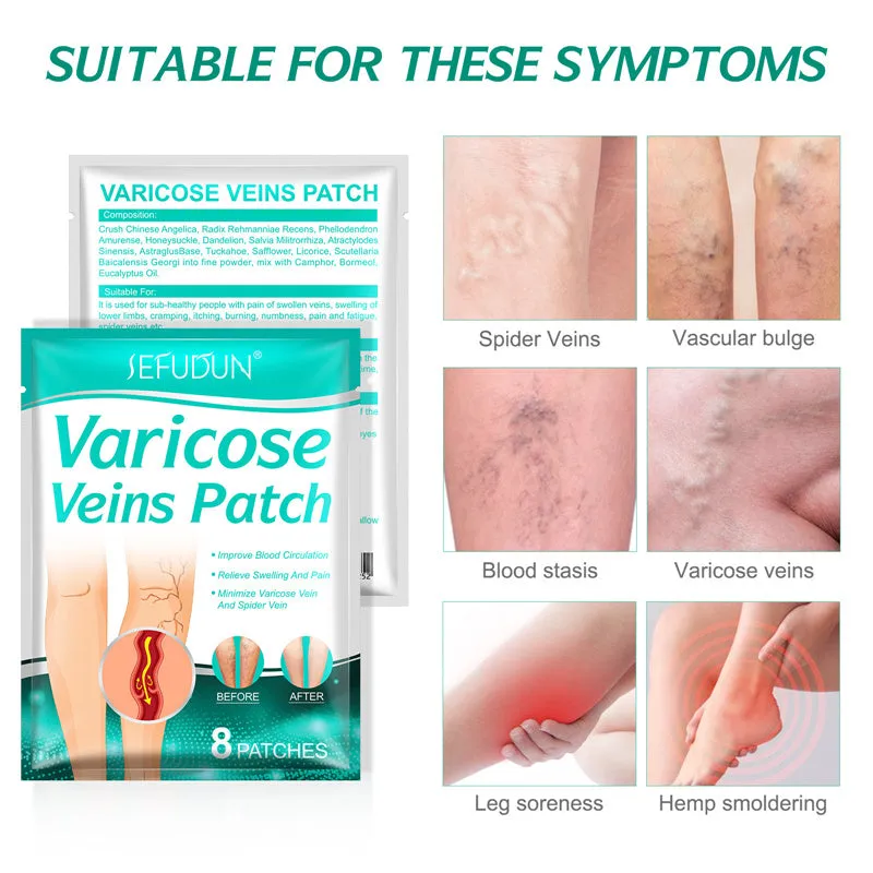Varicose Veins Patch for Soothing Leg Fatigue Leg Pain Relief