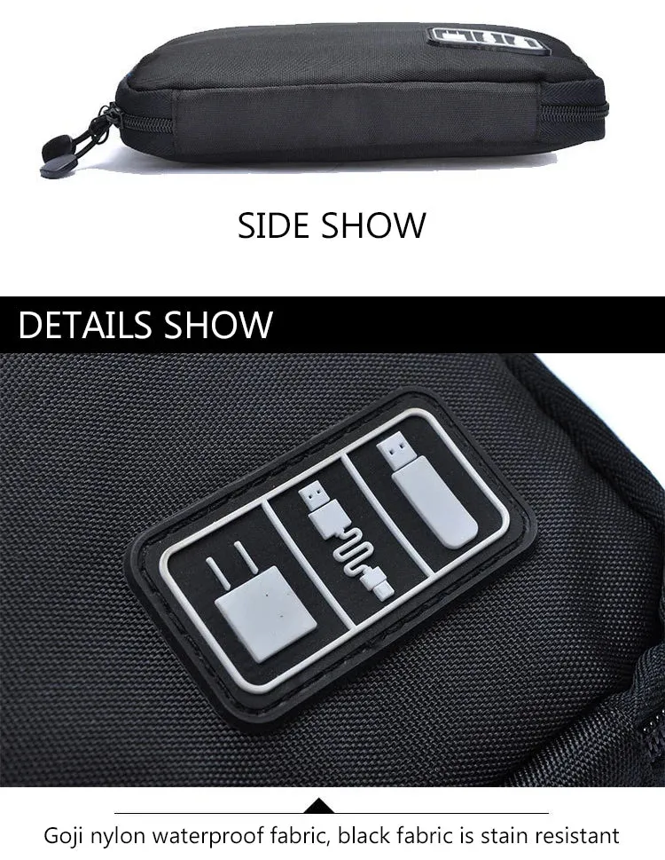 Waterproof Cable / Hard Drive versatile Organizing Storage Bag