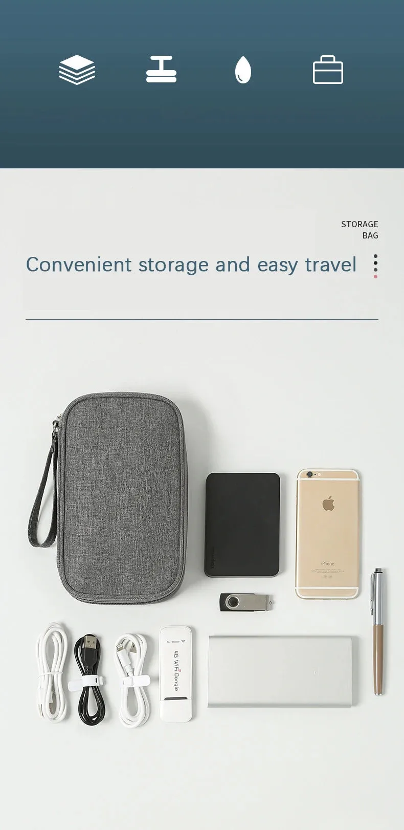 Waterproof Travel Organizer Bag